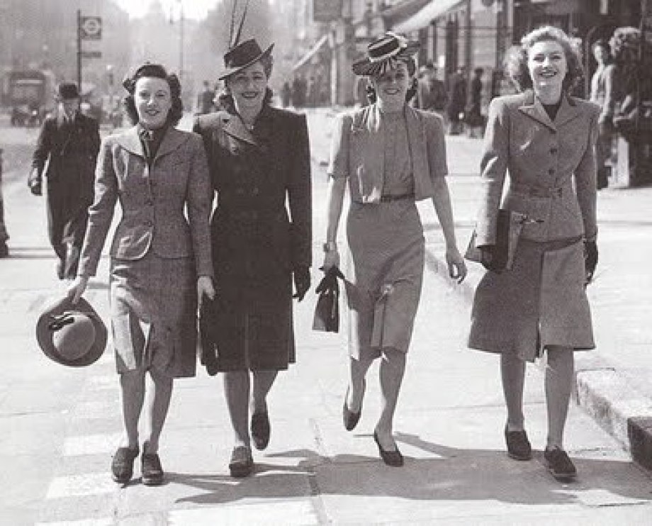 femmes tailleurs années 40 vintage